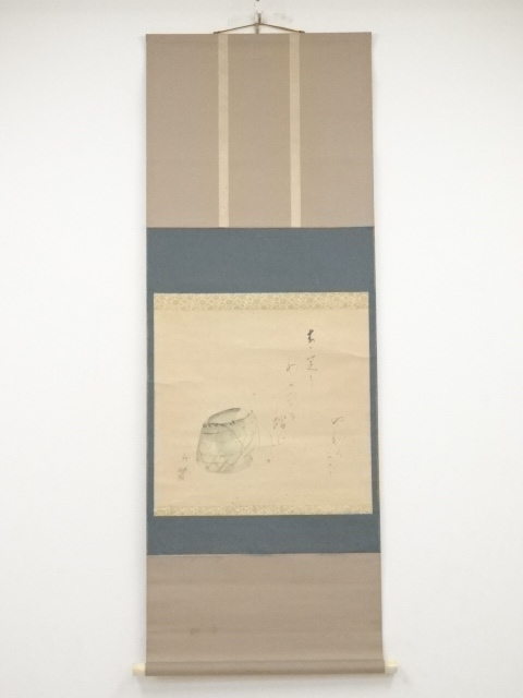 JAPANESE HANGING SCROLL / HAND PAINTED / CALLIGRAPHY